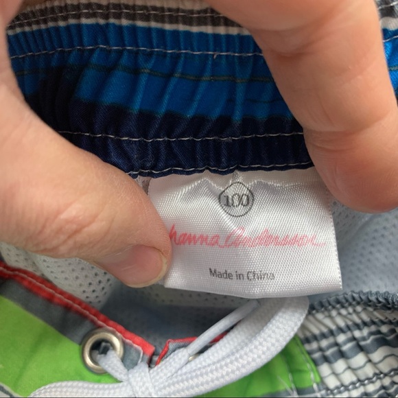Hanna Andersson size 100 stripe swim trunks - Picture 3 of 6